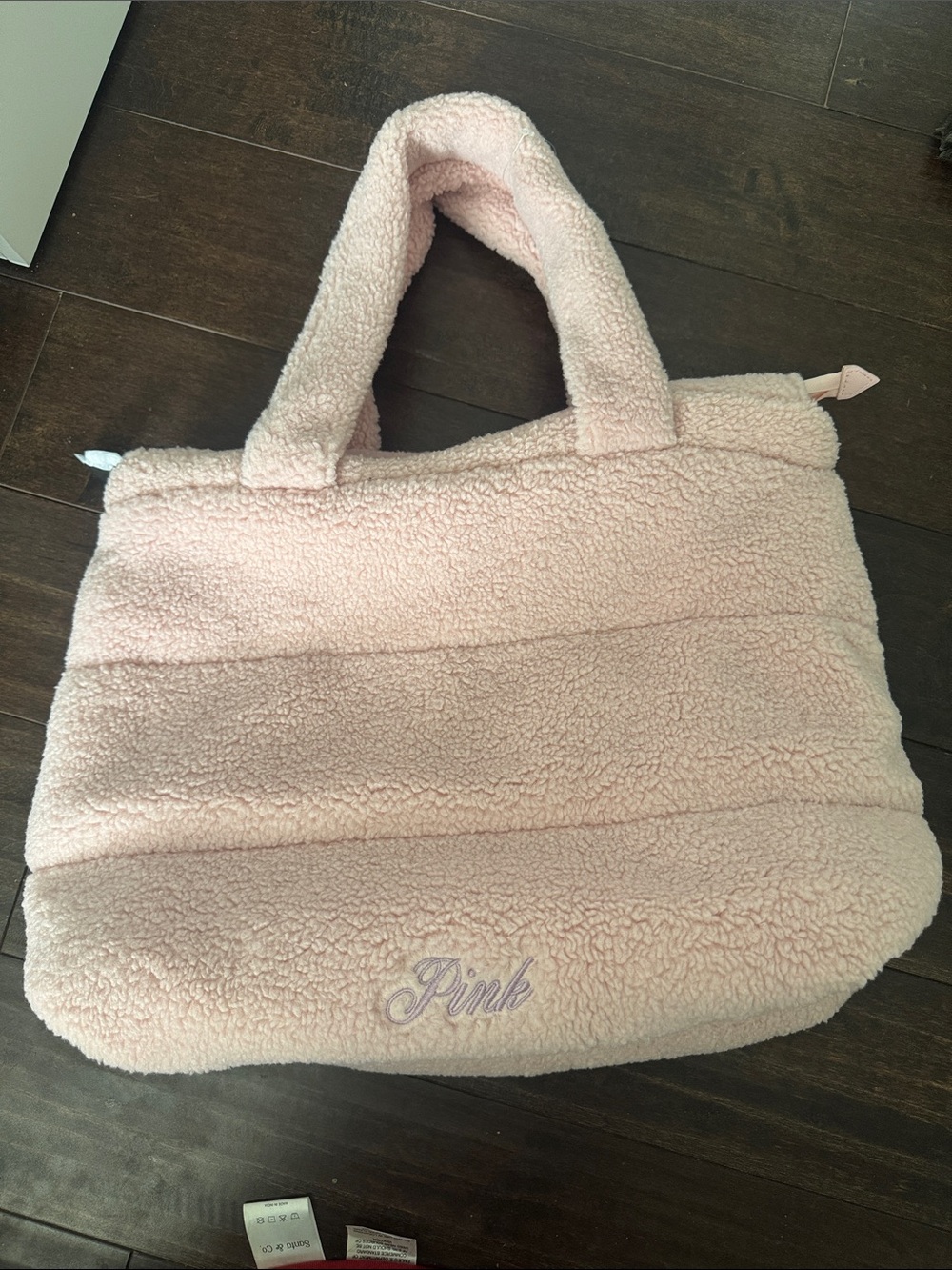 PINK Victoria's Secret Blush Pink Sherpa Tote